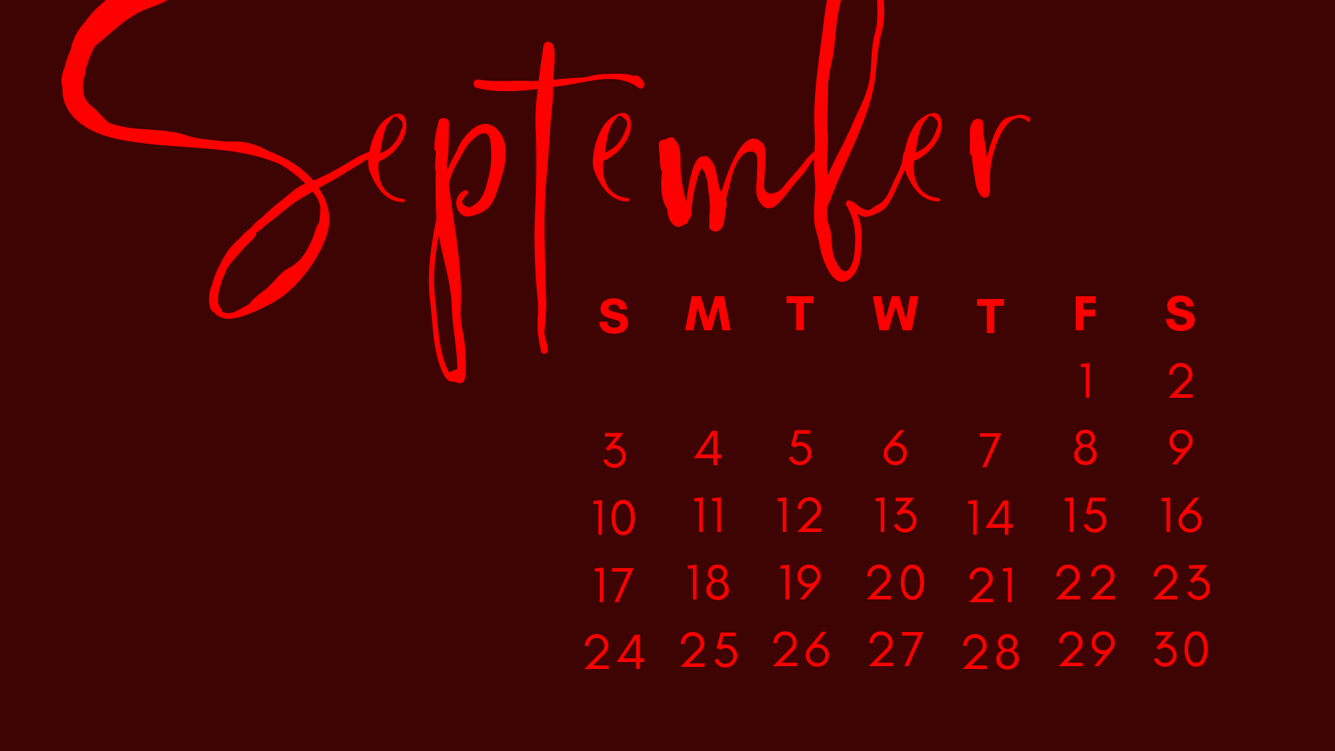 September 2017 Wallpapers