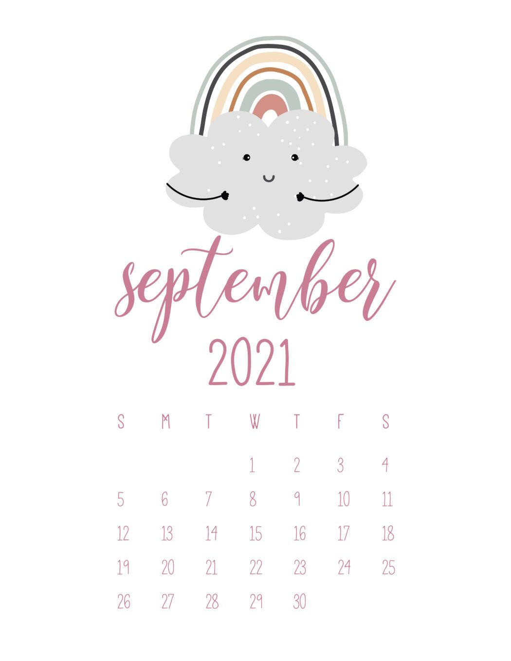 September 2021 Calendar Wallpapers