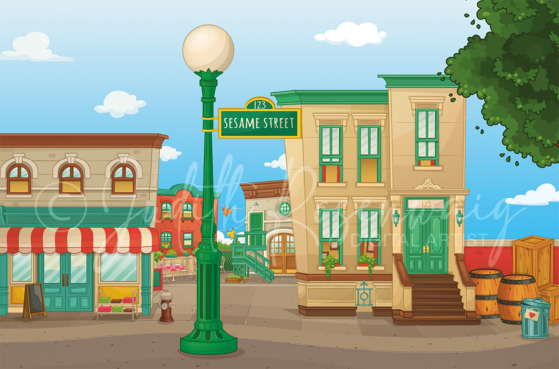 Sesame Street Background