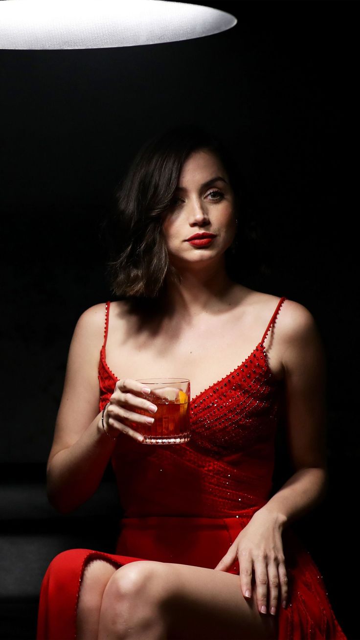 Sexy Ana De Armas In Red Wallpapers