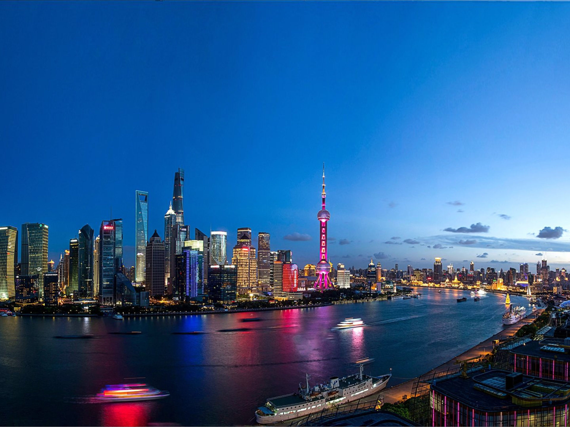 Shanghai Day And Night Wallpapers