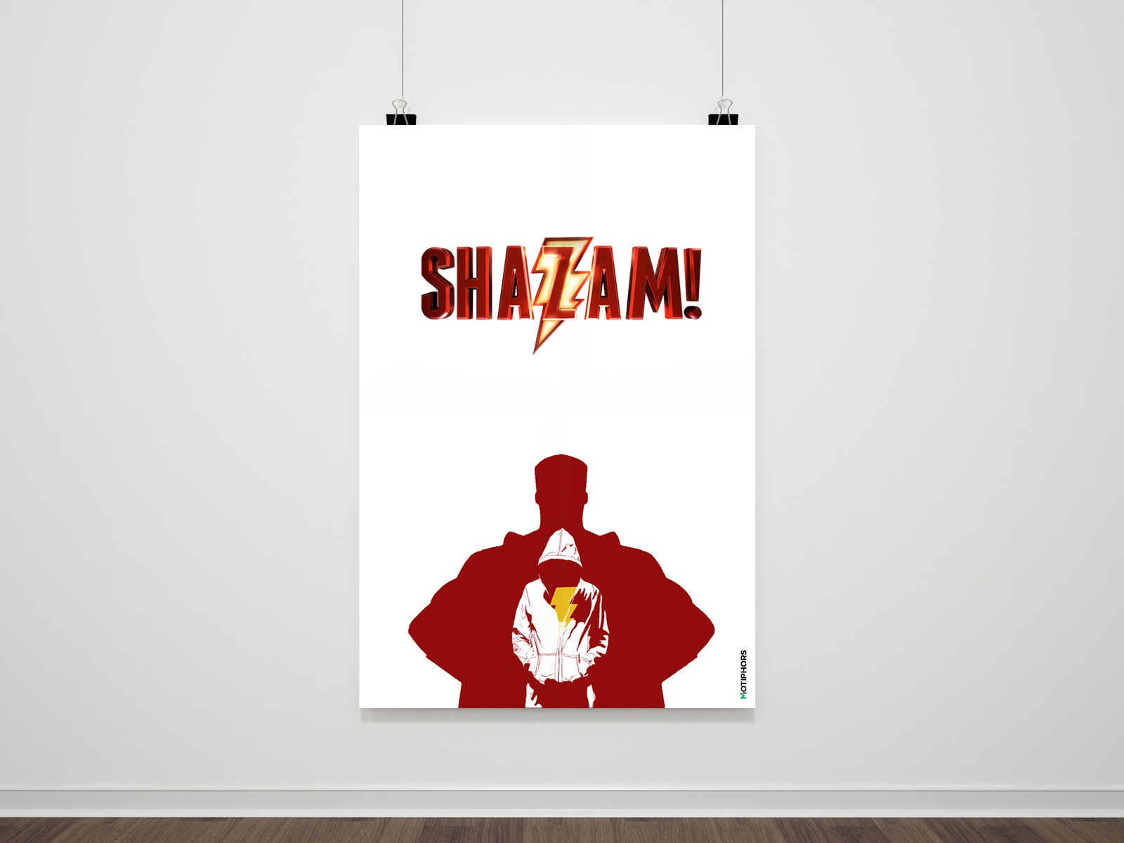 Shazam Movie Minimal Poster Wallpapers