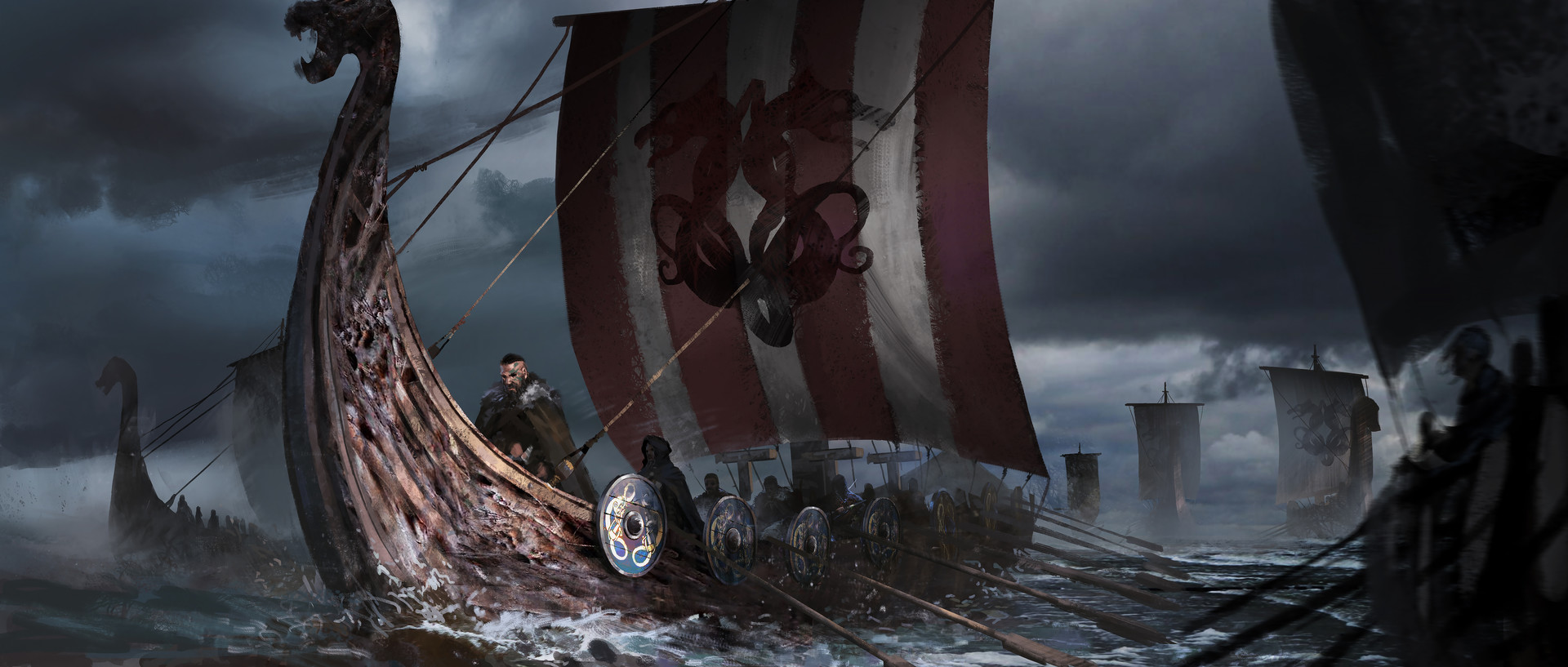 Shield Warrior Viking Fantasy Art Wallpapers
