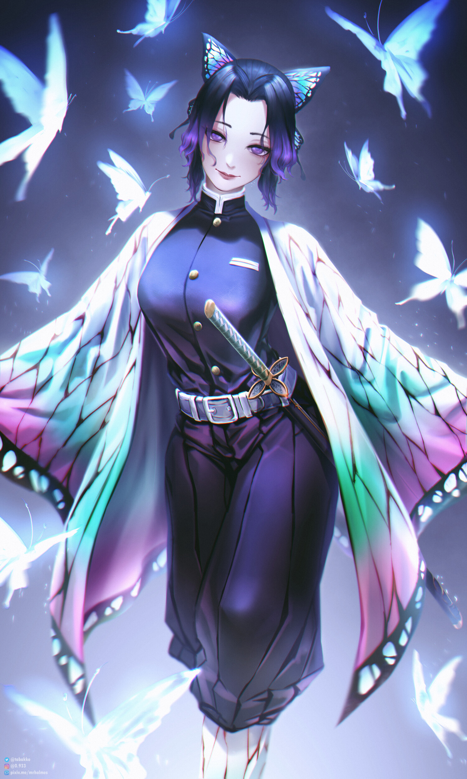 Shinobu Kochou With Butterfly Wallpapers