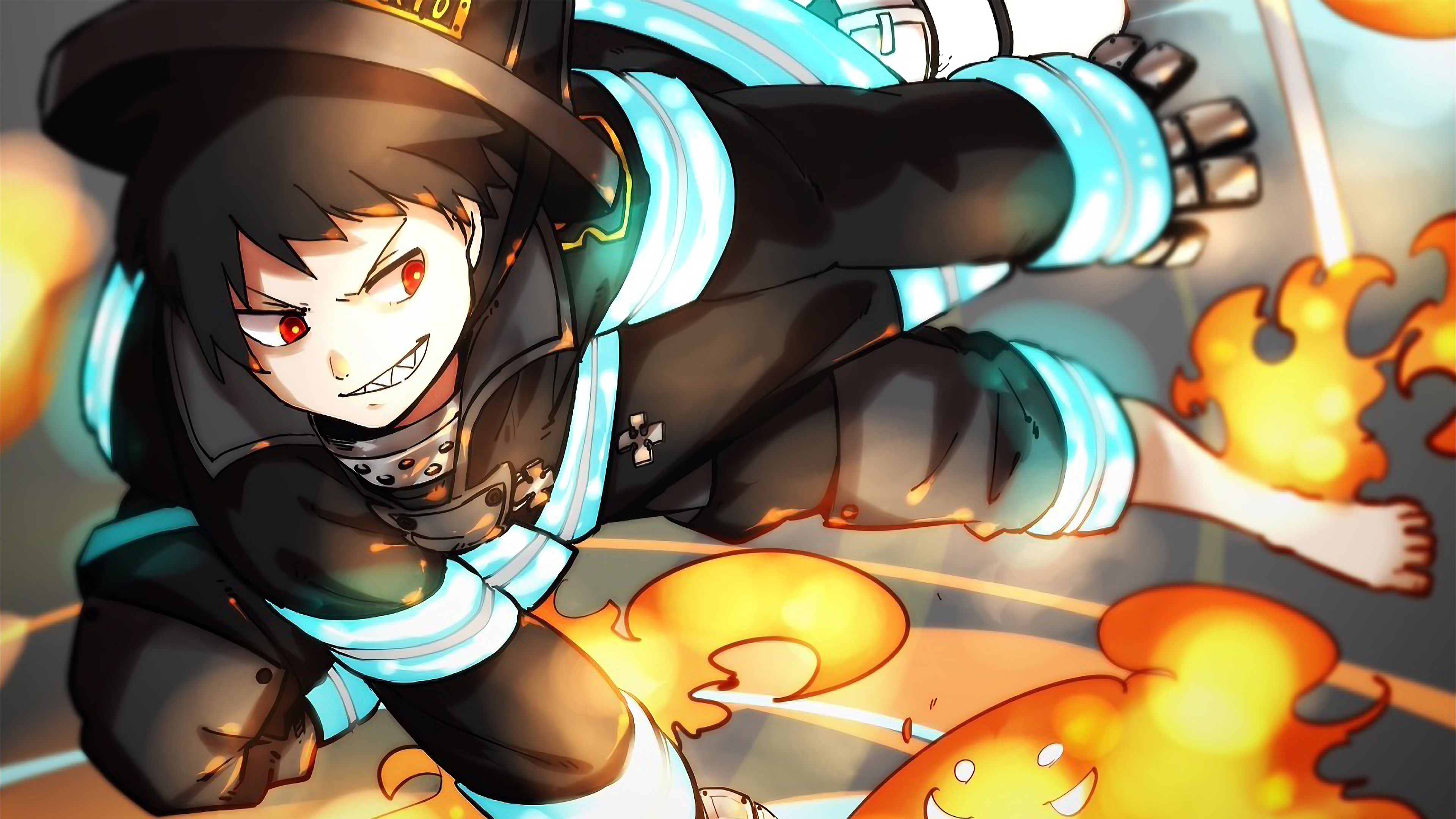 Shinra Kusakabe In Fire Force Wallpapers