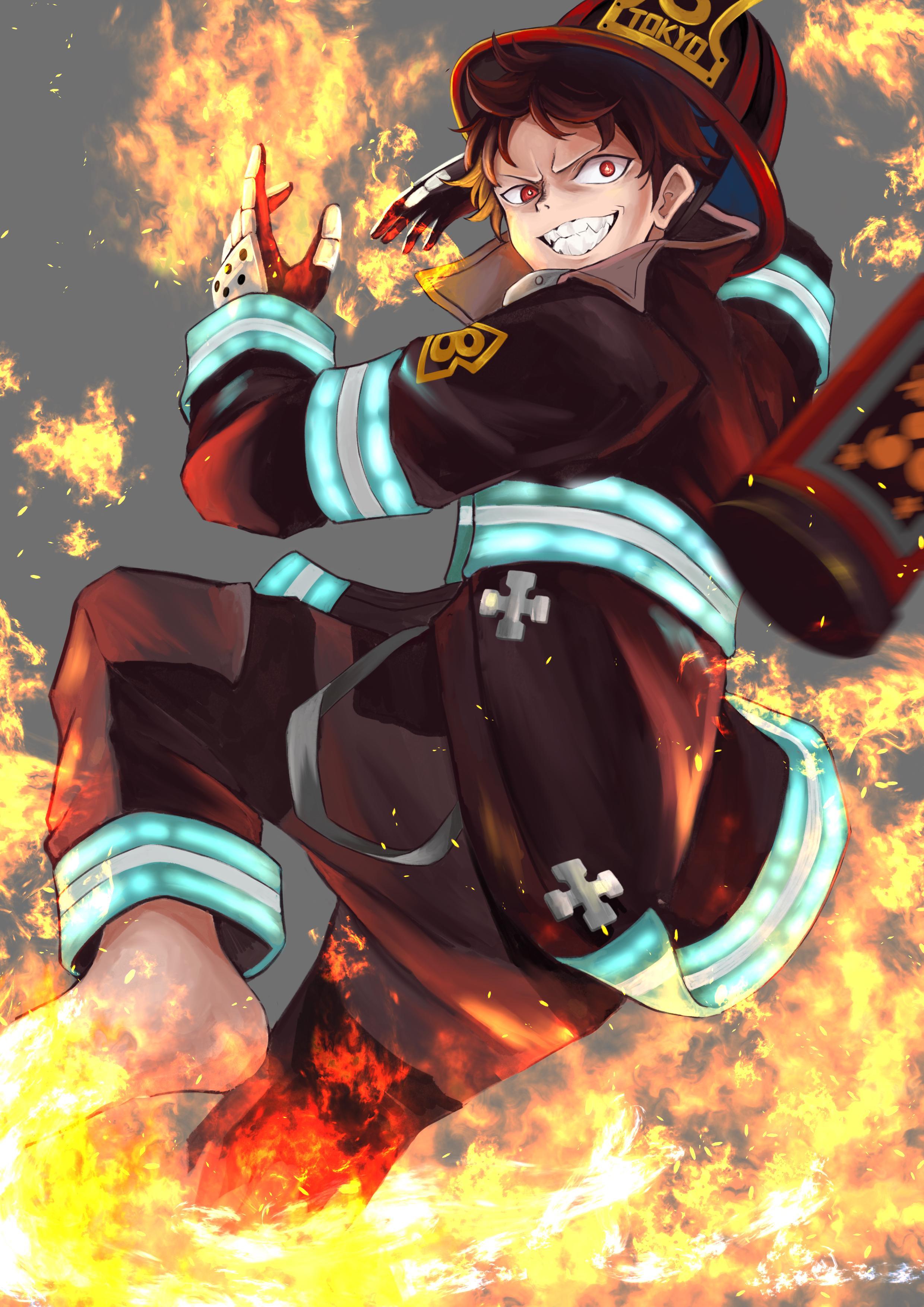 Shinra Kusakabe In Fire Force Wallpapers