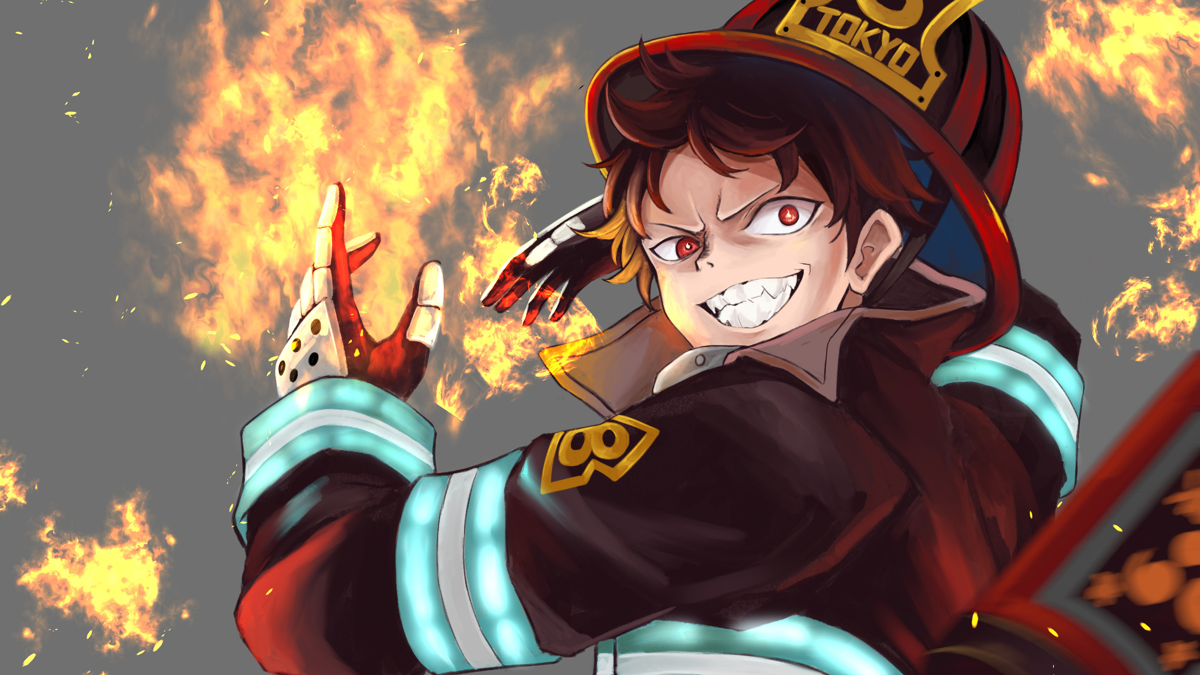 Shinra Kusakabe In Fire Force Wallpapers