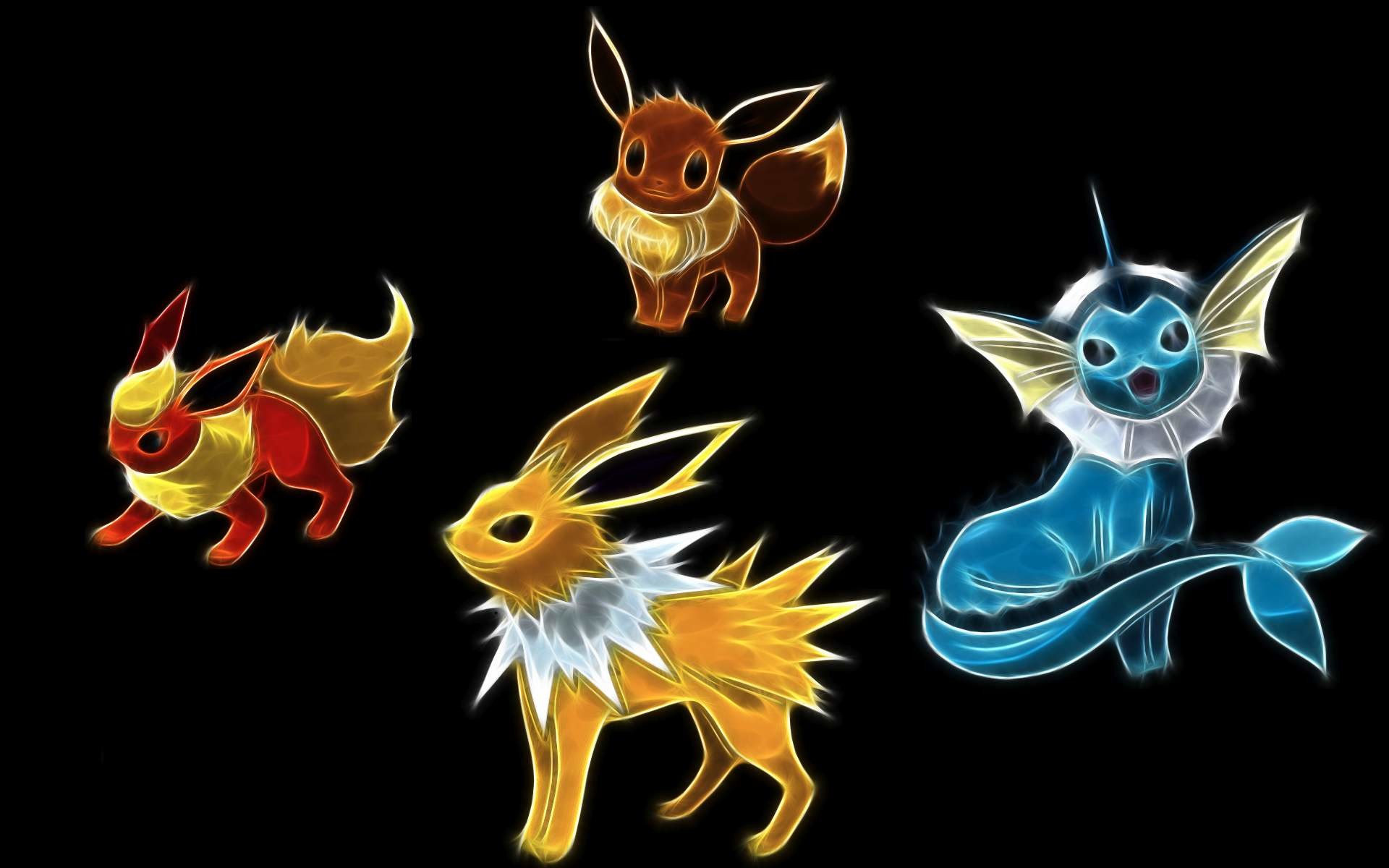 Shiny Eevee Evolutions Wallpapers