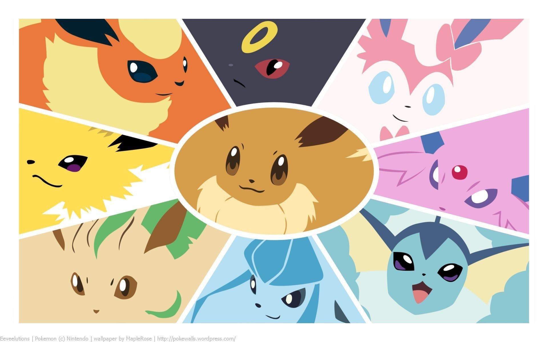 Shiny Eevee Evolutions Wallpapers