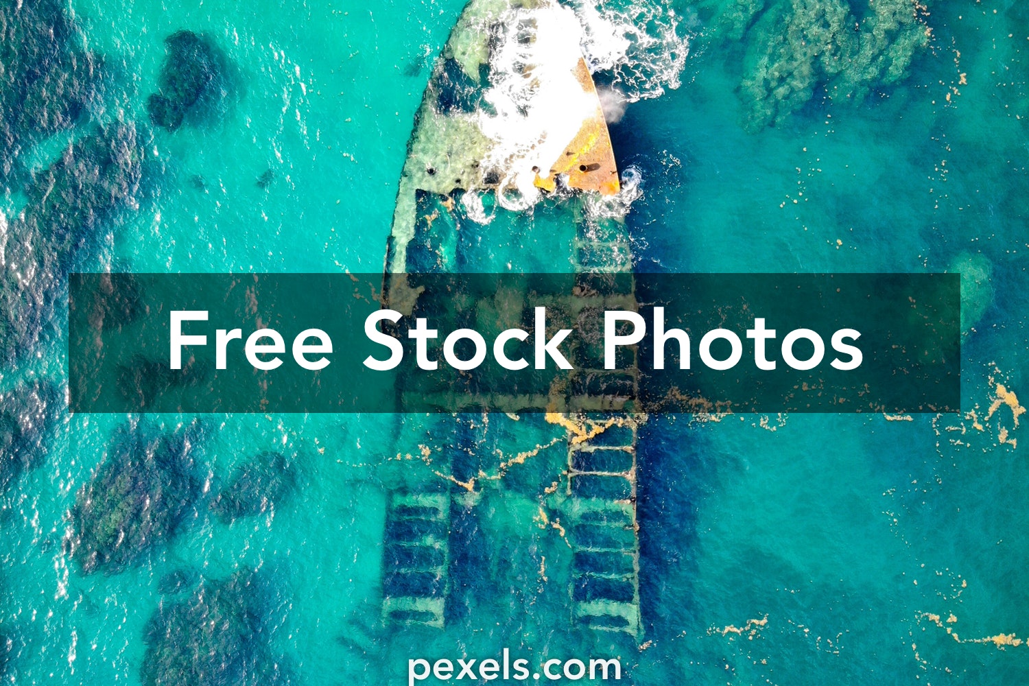 Ship And Town Underwater
 Wallpapers