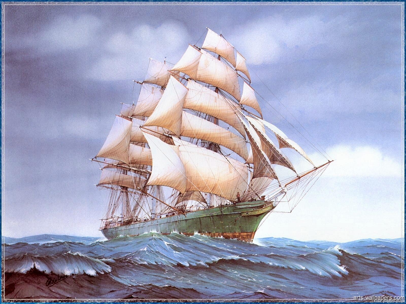 Ship Painting Wallpapers