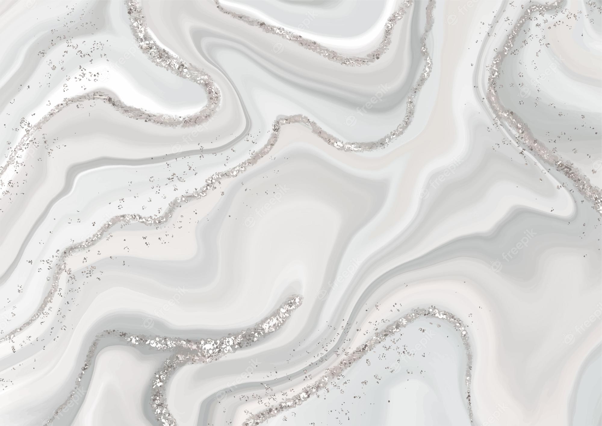 Silver Marble Background