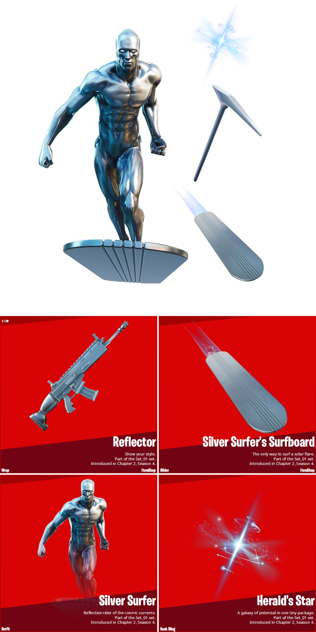 Silver Surfer Fortnite Wallpapers