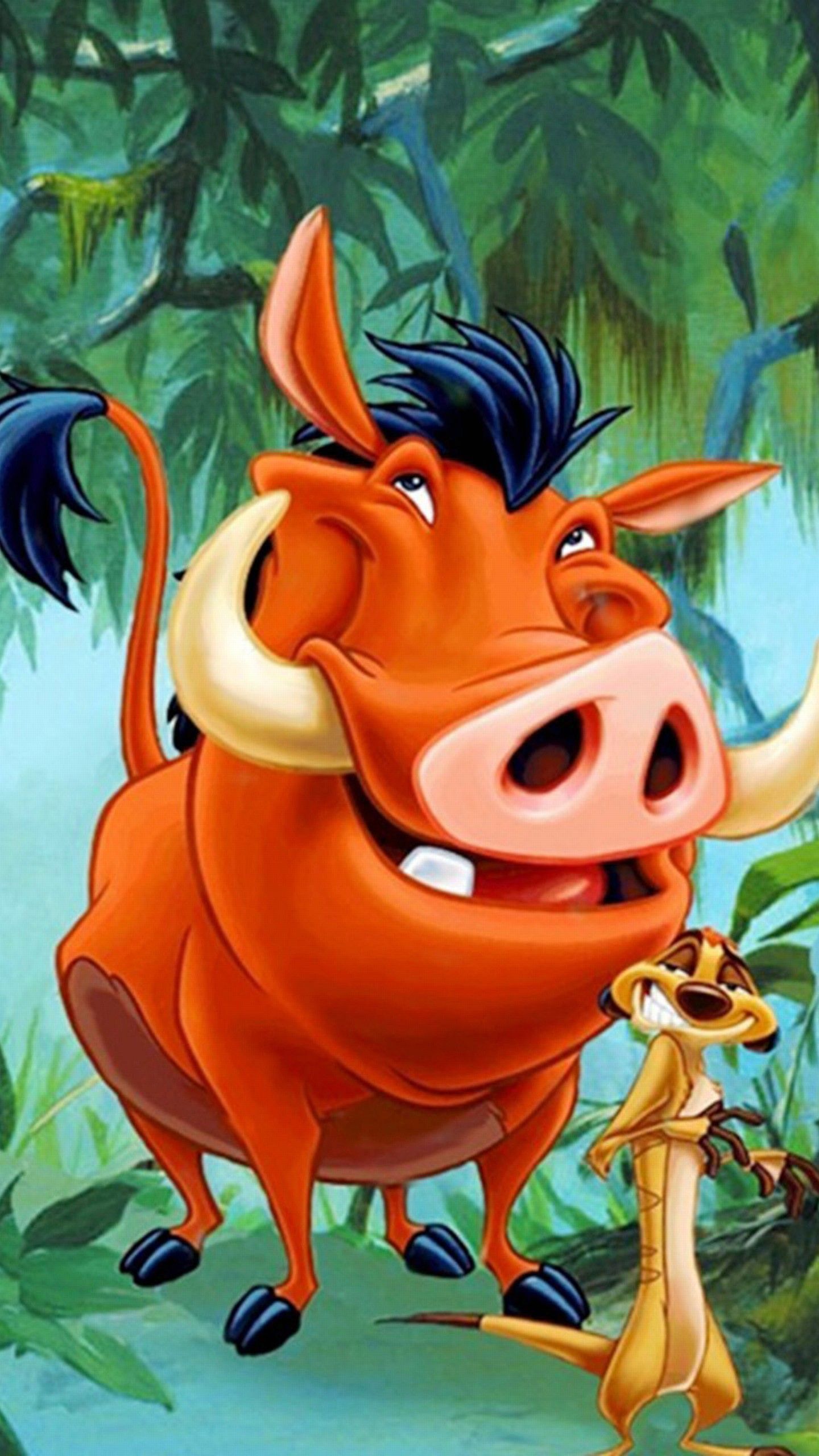 Simba Pumbaa And Timon On Log Wallpapers