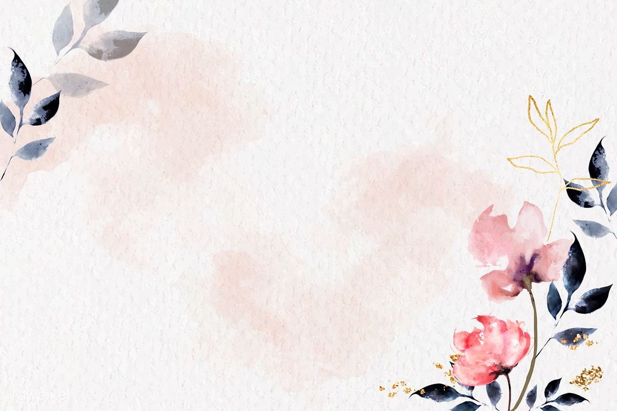 Simple Aesthetic Watercolor Flowers Wallpapers