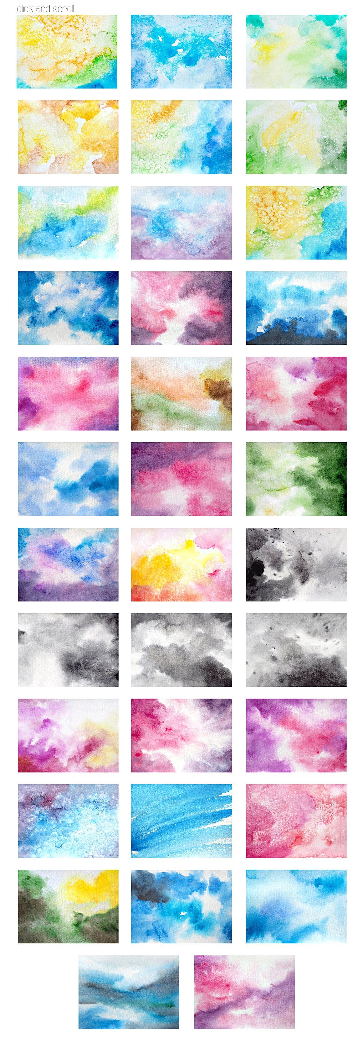 Simple Watercolor Backgrounds