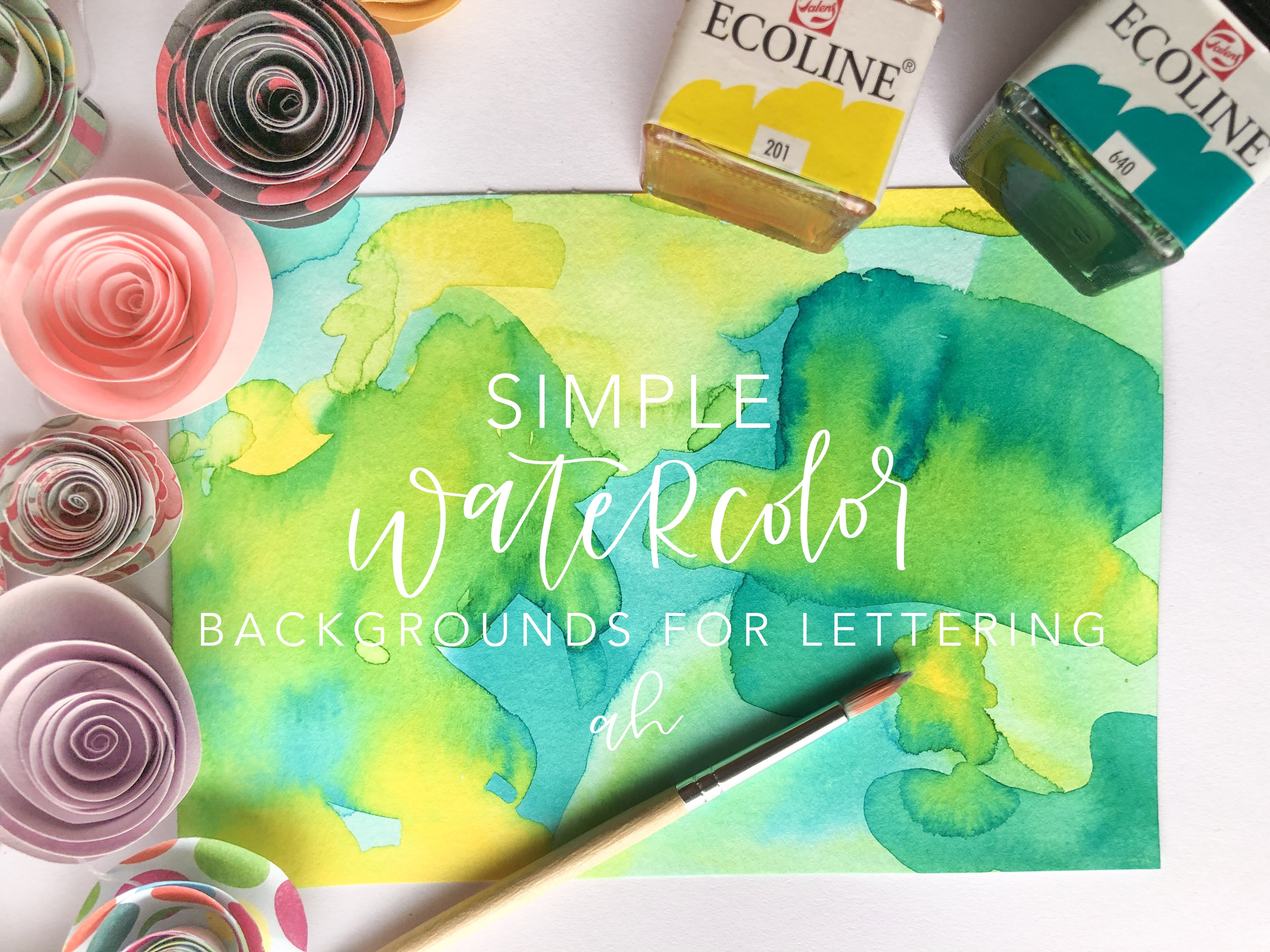 Simple Watercolor Backgrounds