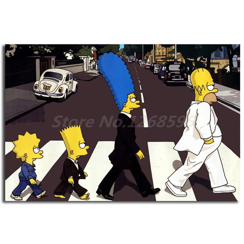 Simpsons Abbey Road Wallpapers