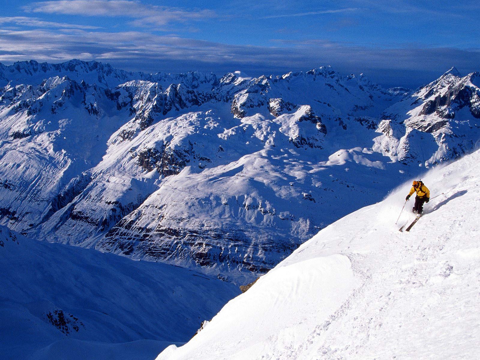 Ski Mountain Background