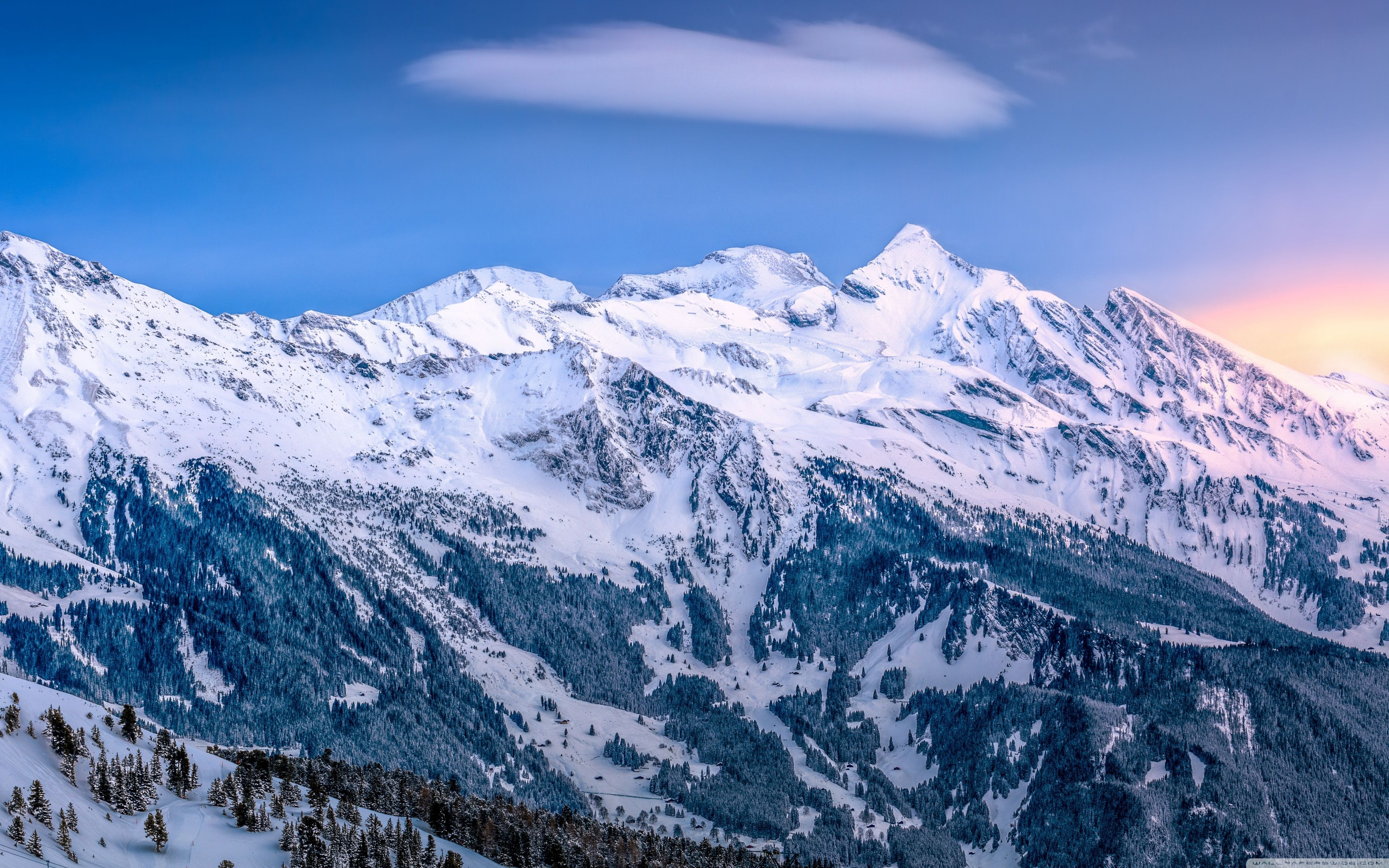 Ski Mountain Background