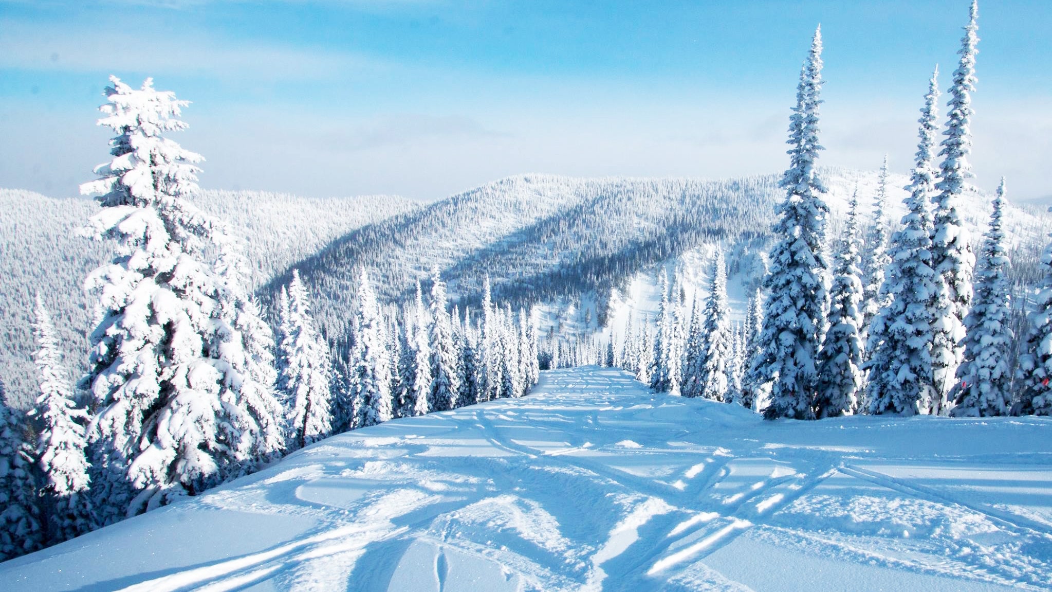 Ski Mountain Background