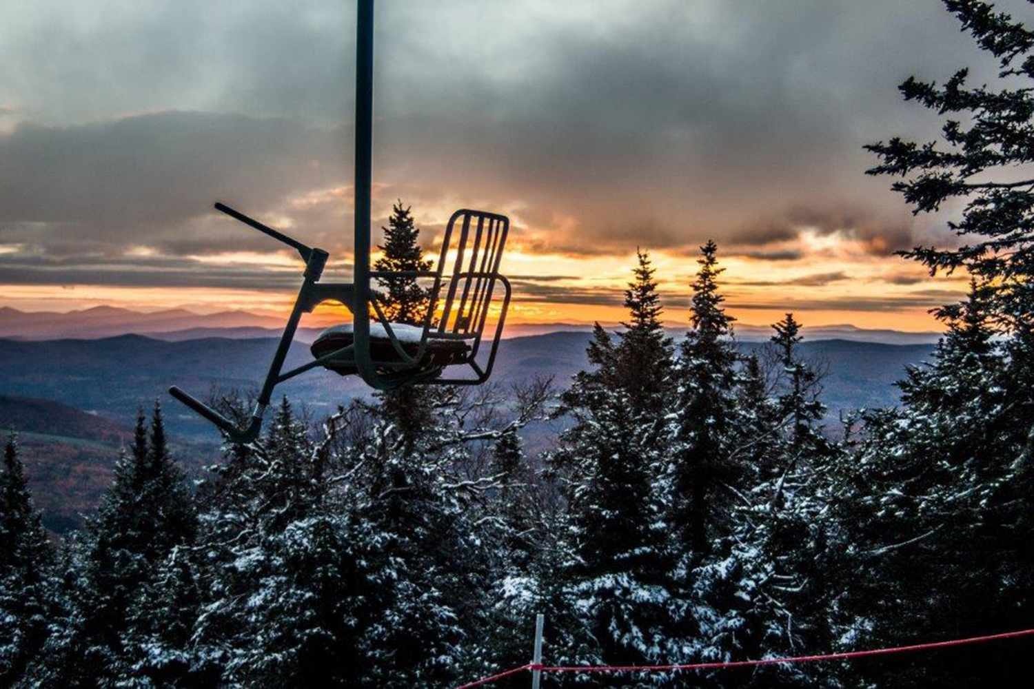 Ski Mountain Background