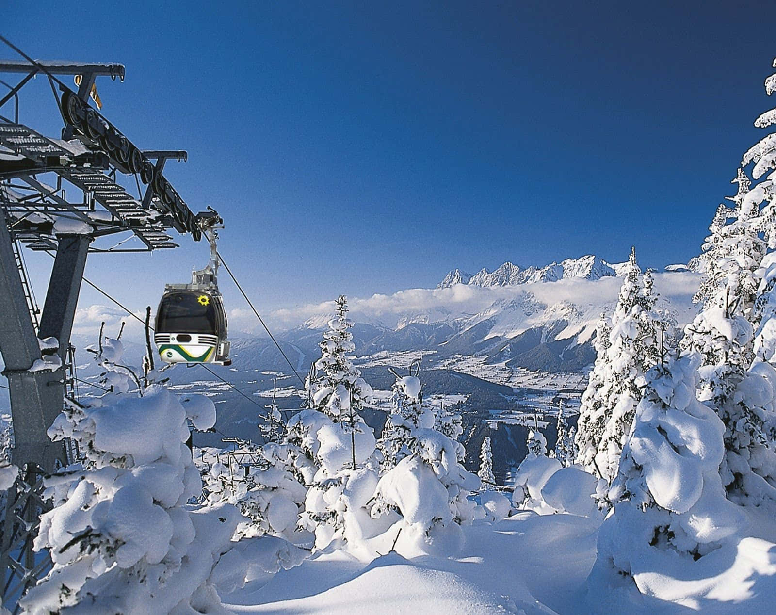 Ski Mountain Background