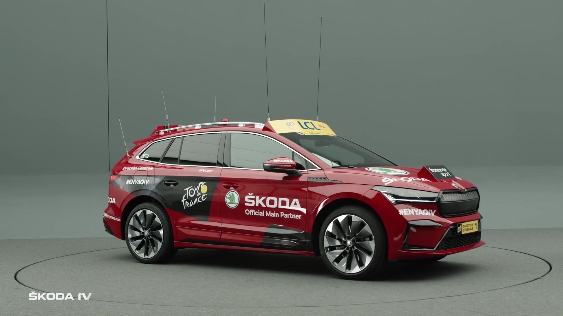 Skoda Enyaq Iv Tour De France Lead Vehicle Wallpapers