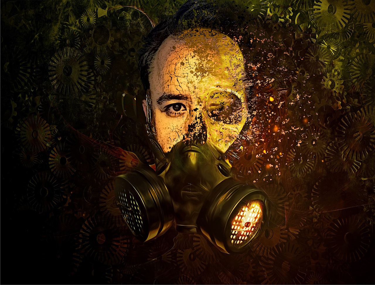 Skull Gas Mask Wallpapers