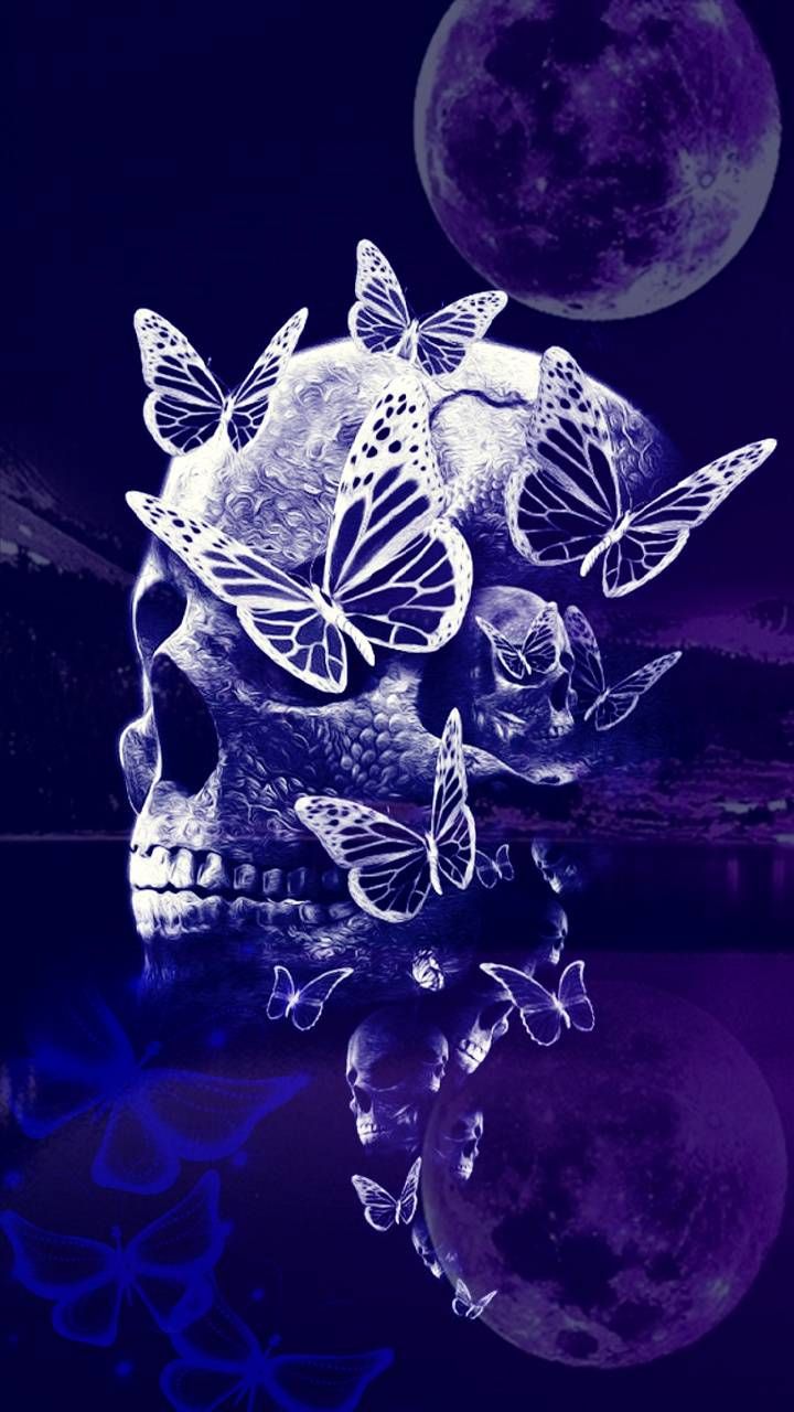 Skulls And Butterflies Wallpapers