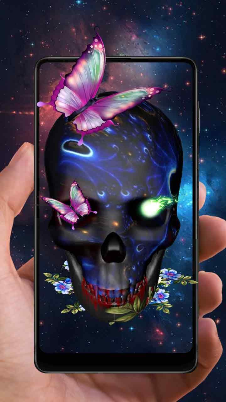 Skulls And Butterflies Wallpapers