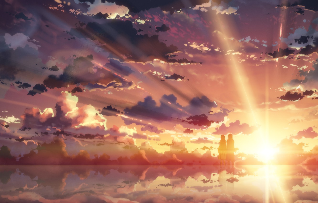 Sky Sunset Animeart Wallpapers