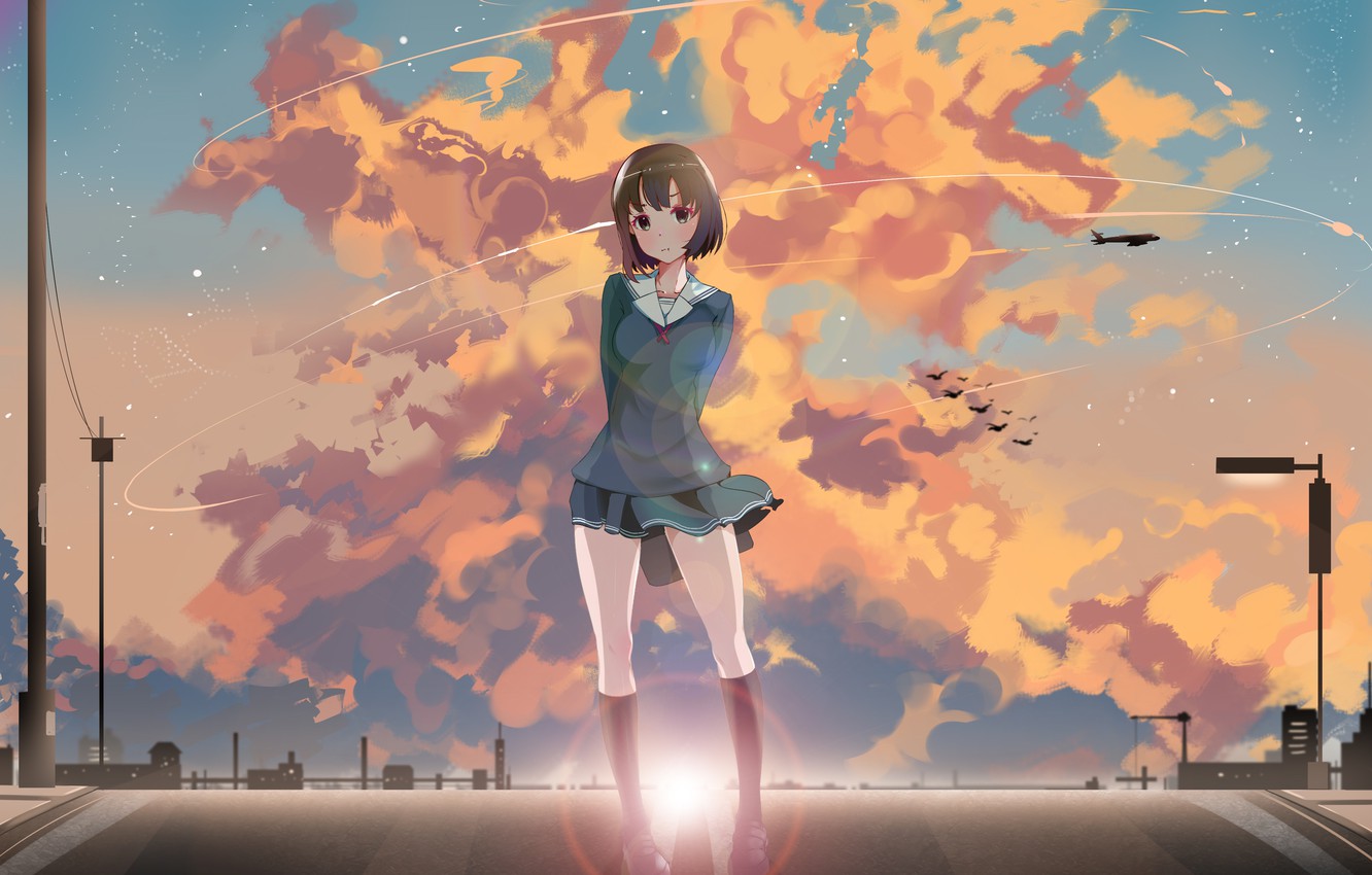 Sky Sunset Animeart Wallpapers