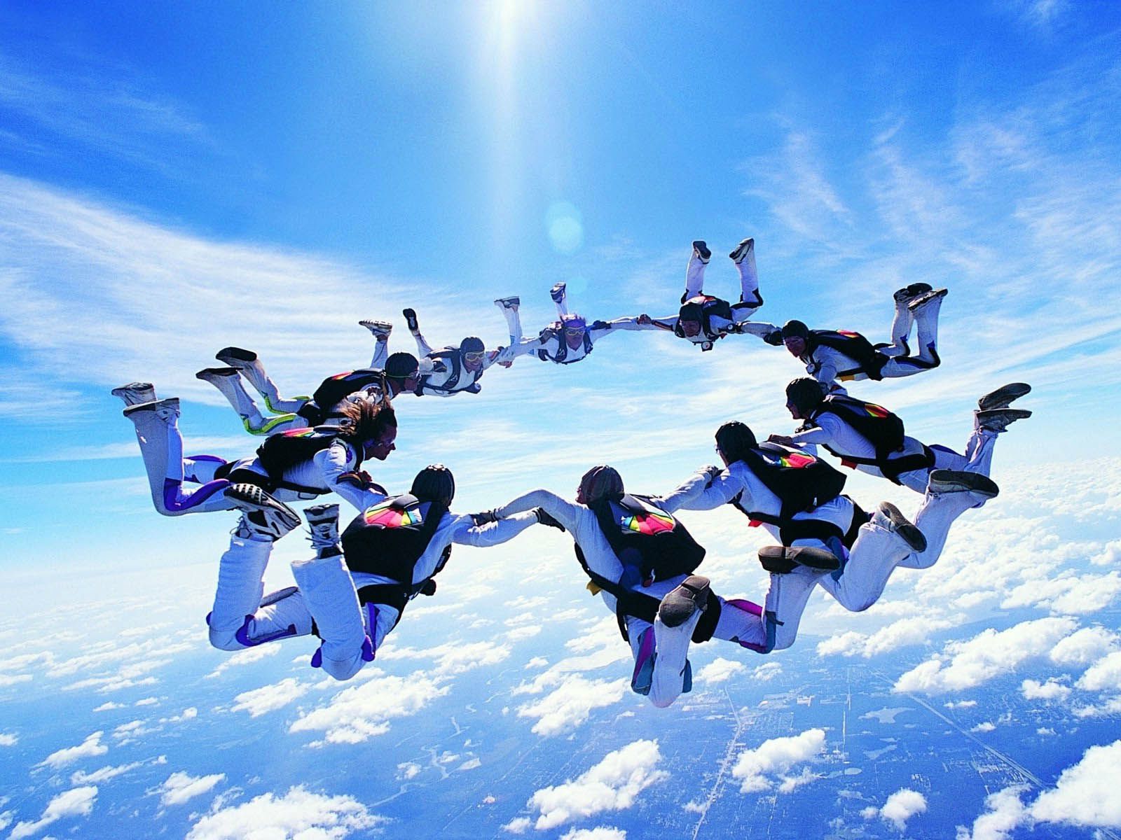 Skydiving Background For Zoom