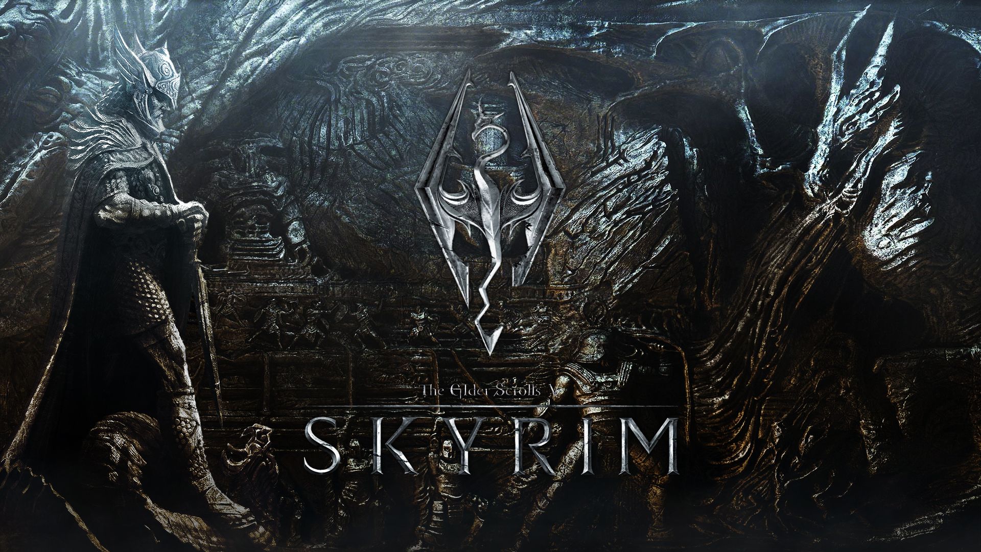 Skyrim Logo 1920X1080 Wallpapers