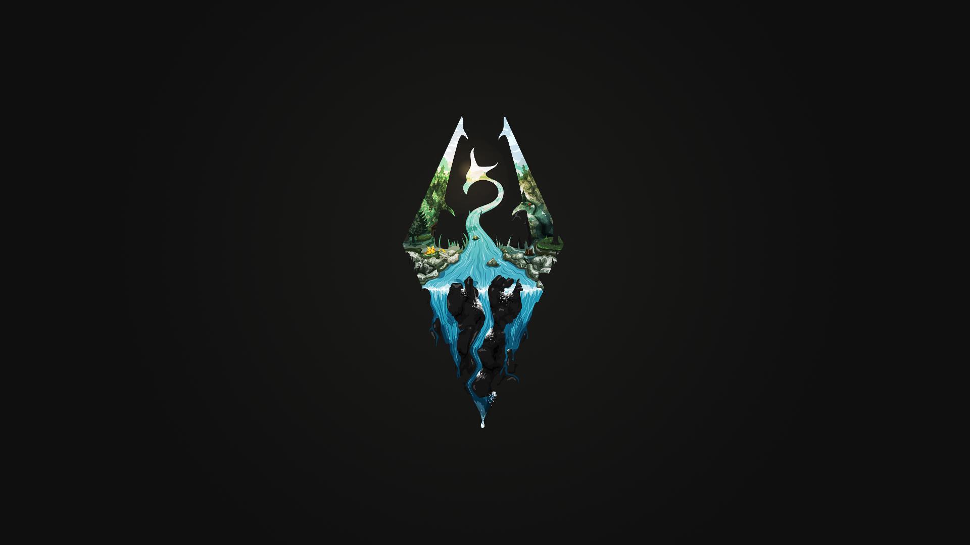 Skyrim Logo 1920X1080 Wallpapers