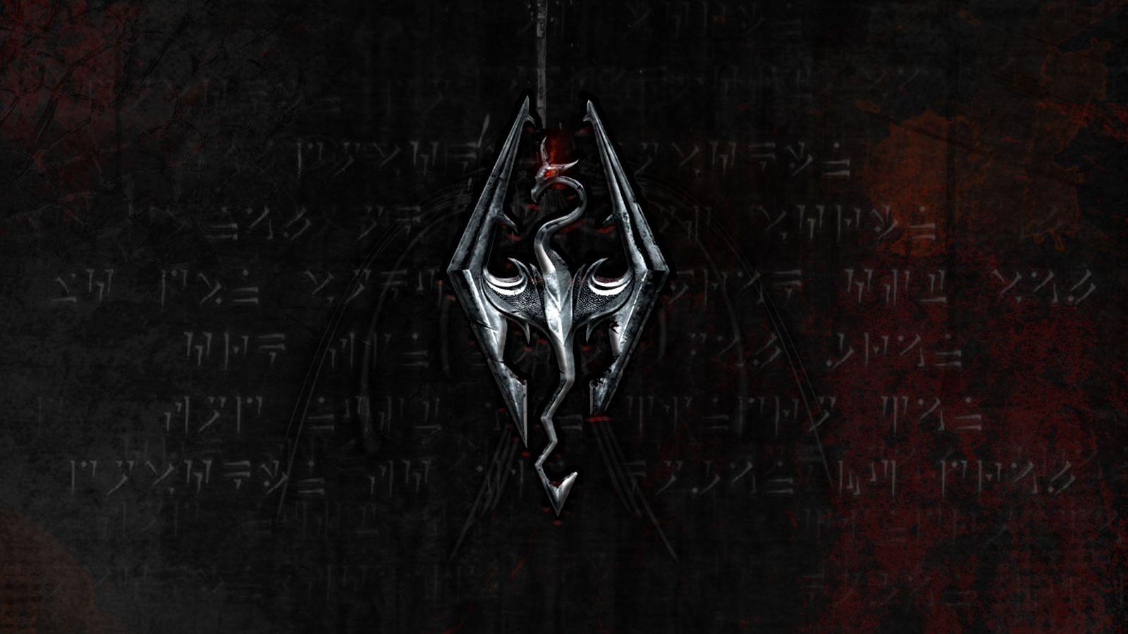 Skyrim Logo 1920X1080 Wallpapers