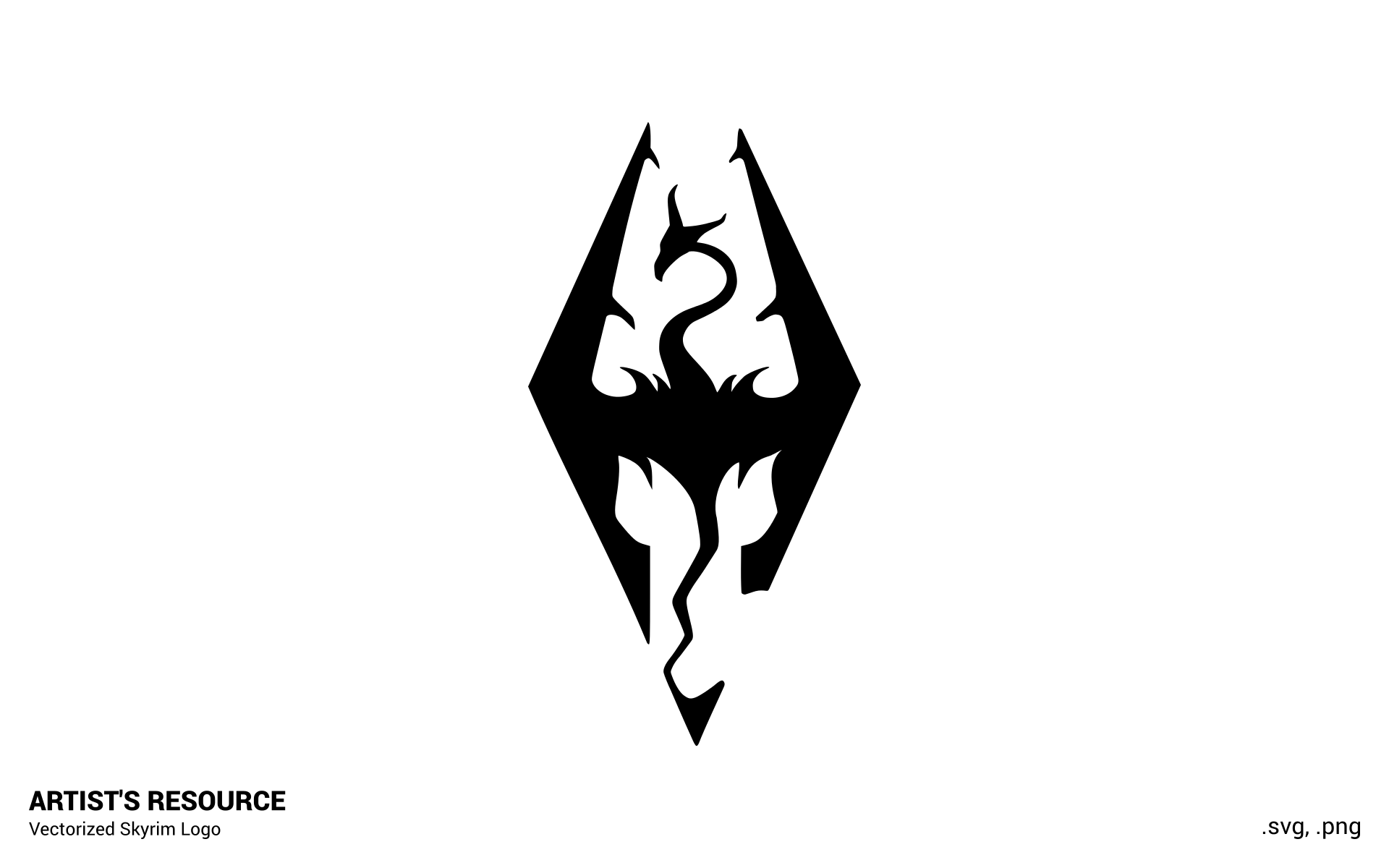 Skyrim Logo 1920X1080 Wallpapers