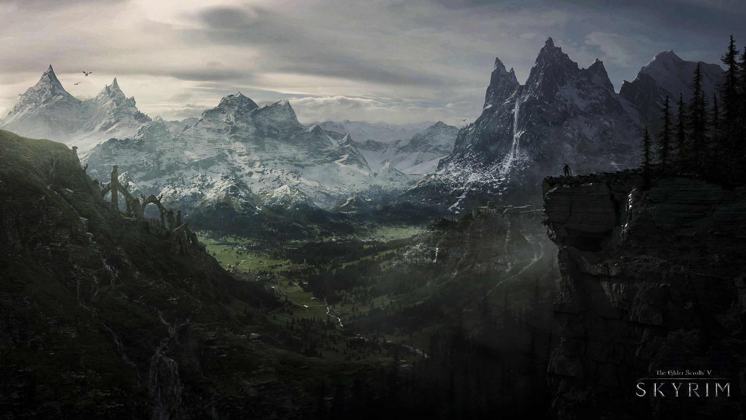 Skyrim Logo 1920X1080 Wallpapers