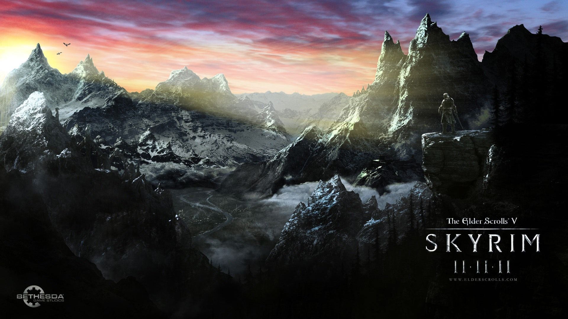 Skyrim Logo 1920X1080 Wallpapers