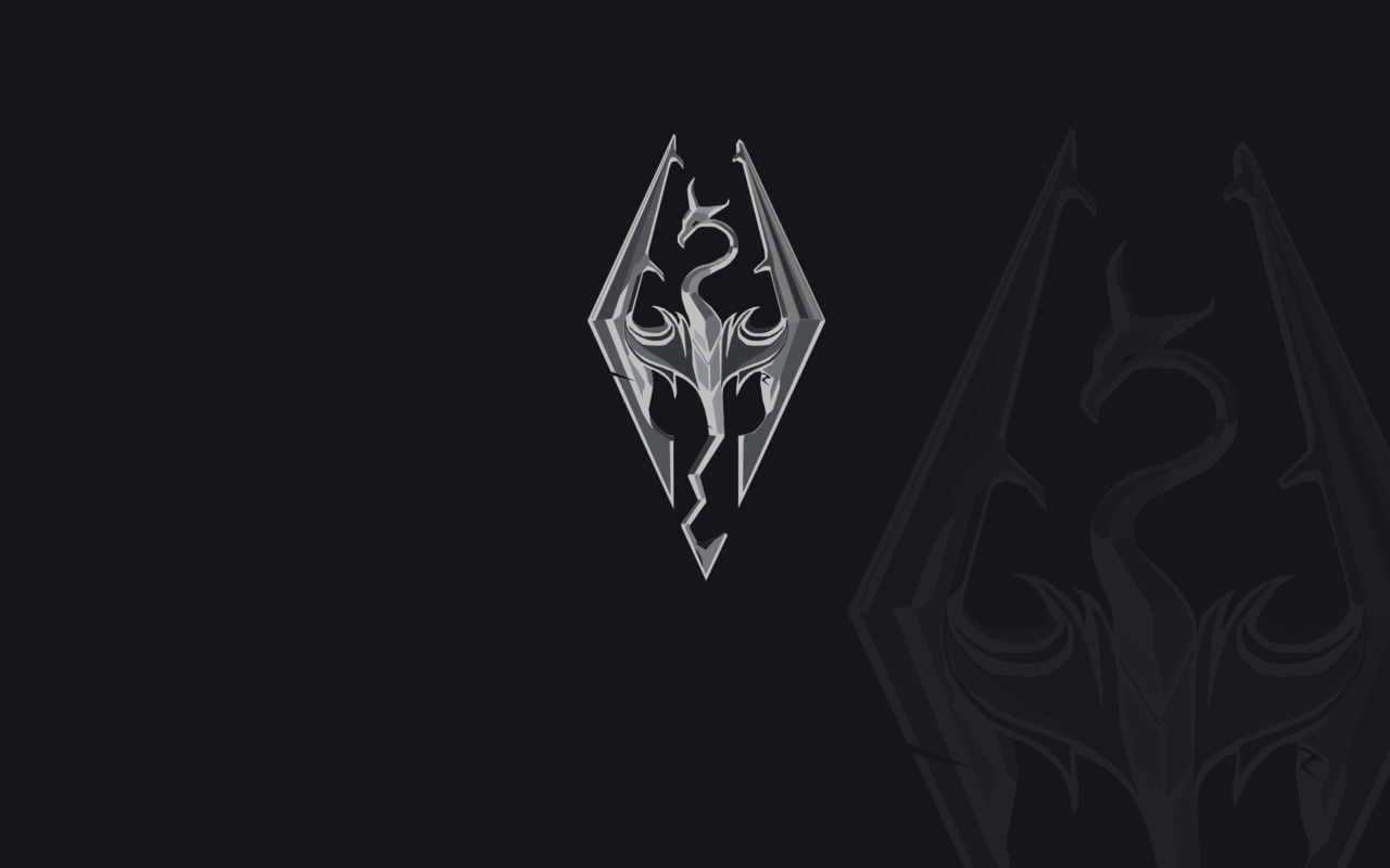 Skyrim Logo 1920X1080 Wallpapers