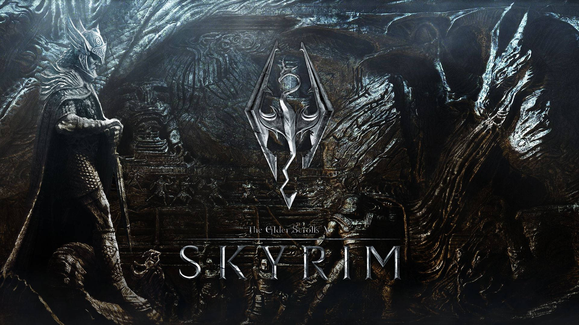 Skyrim Logo 1920X1080 Wallpapers