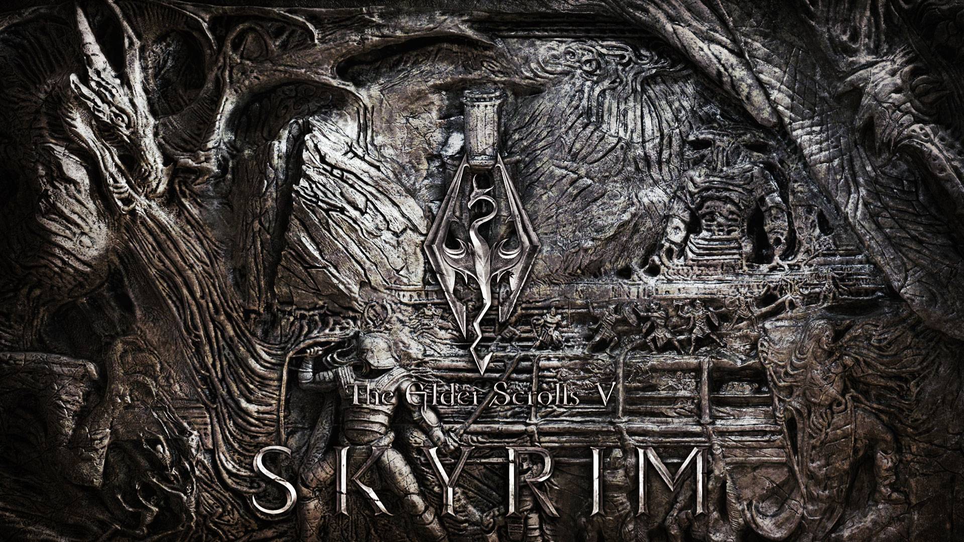 Skyrim Logo 1920X1080 Wallpapers