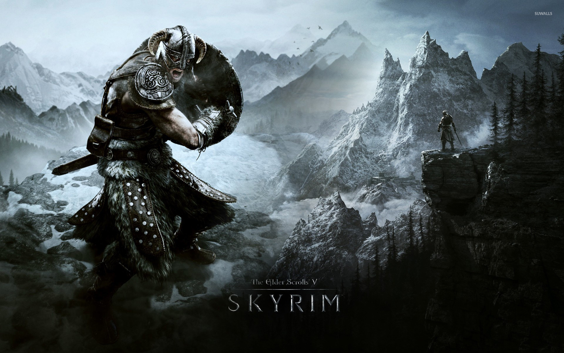 Skyrim Logo 1920X1080 Wallpapers