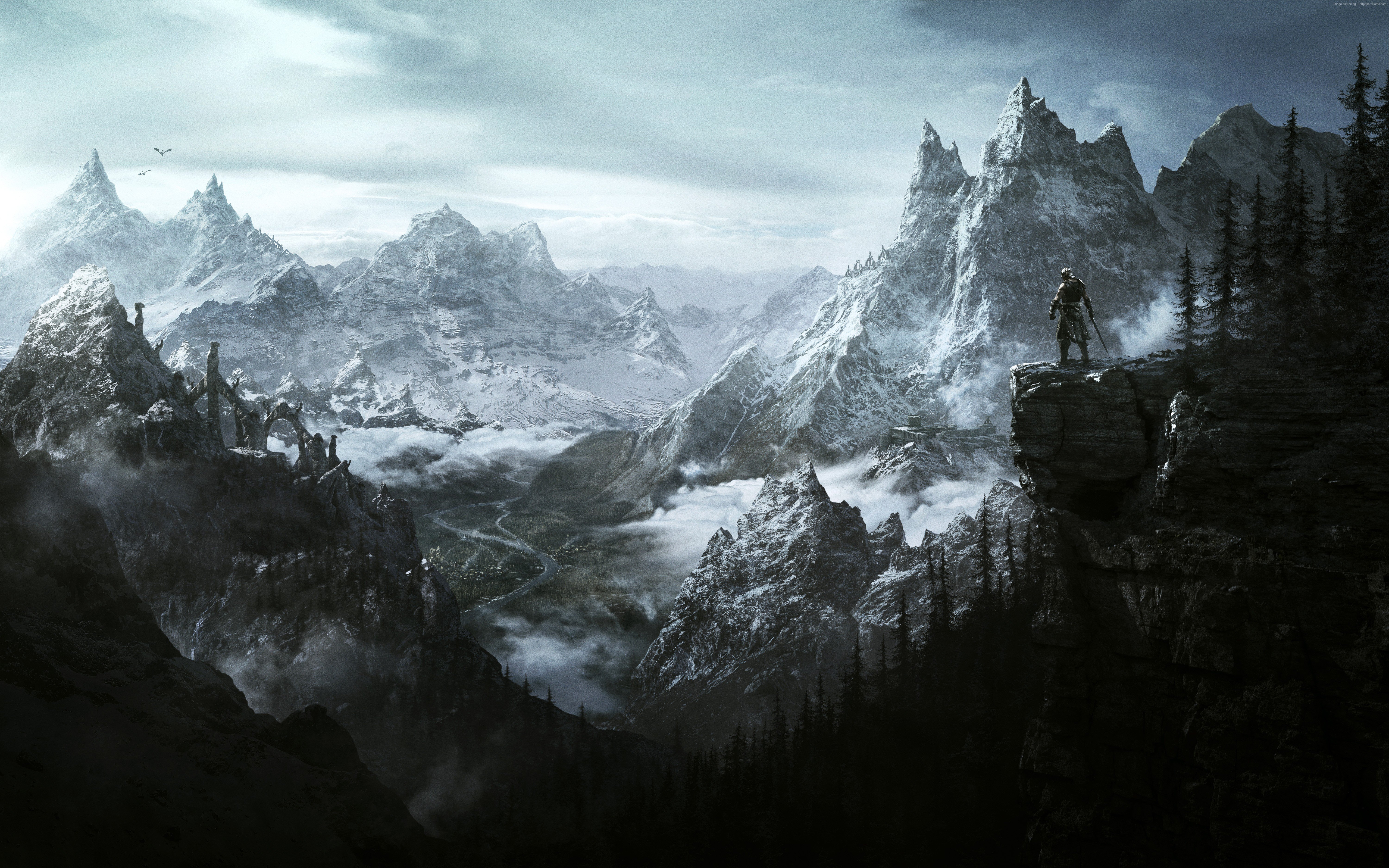 Skyrim Mountains Wallpapers