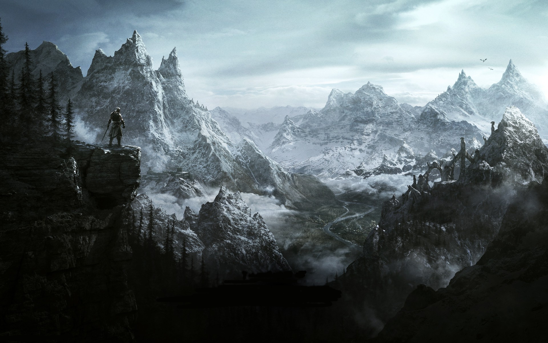 Skyrim Mountains Wallpapers