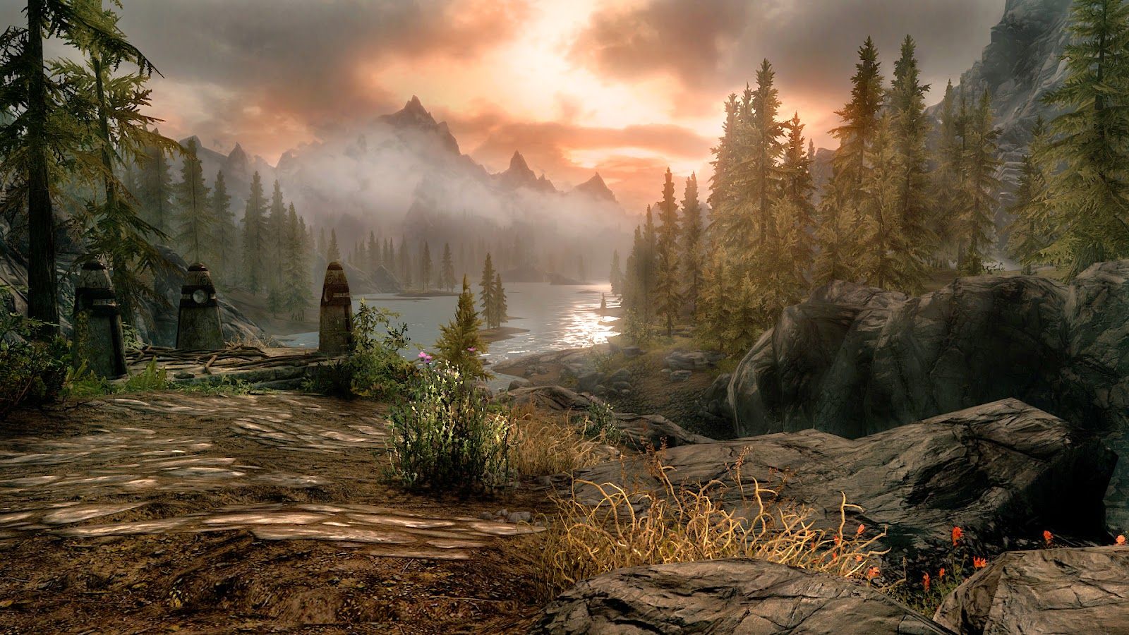 Skyrim Mountains Wallpapers