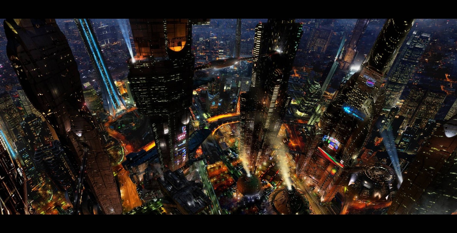 Skyscraper Futuristic City Digital Art Wallpapers