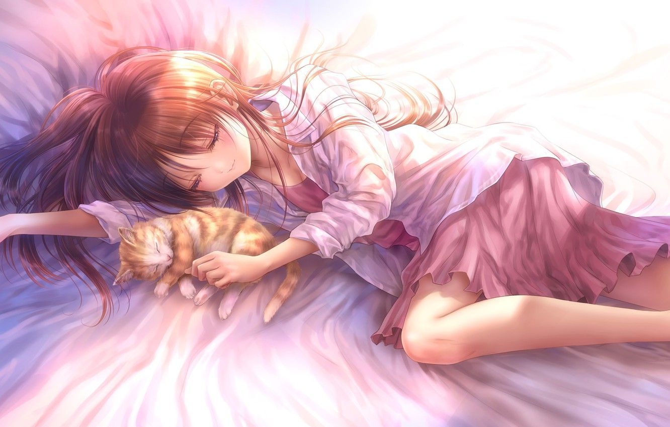 Sleepy Anime Girl Wallpapers