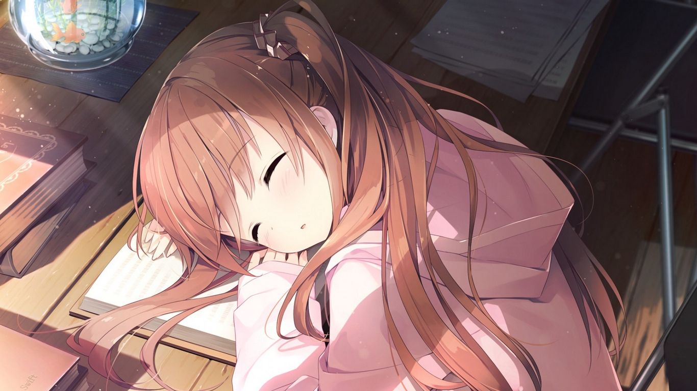 Sleepy Anime Girl Wallpapers